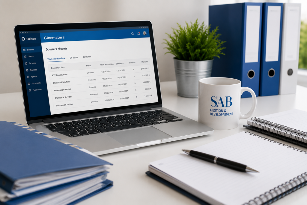 Gestion administrative bureau et fichiers organisés